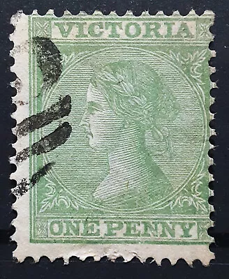 Victoria Australia Stamp 1867-78 1d Queen Victoria Scott # 110 Used • $0.99