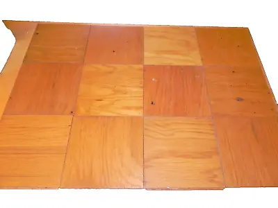 Vintage MCM 9 X 9 Inch Oak Parquet Bruce Floor Tiles   Used Flooring HTF LQQK! • $8