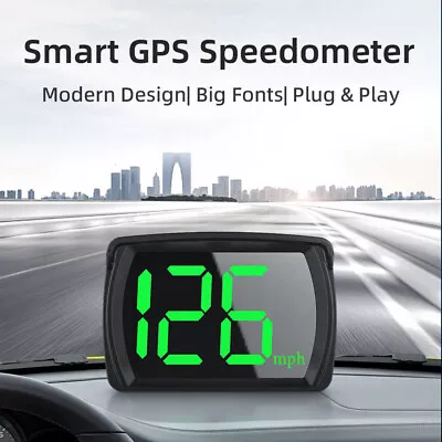 Smart Car Digital GPS Speedometer HUD Head Up Display MPH Speed HD Universal ABS • $11.99