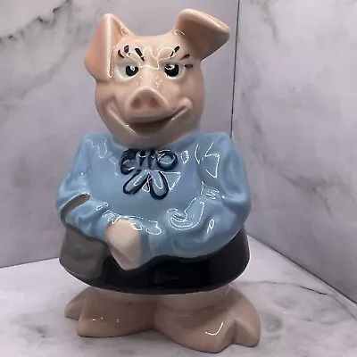 Wade Natwest Lady Hilary Money Bank. 80s Promotional Pig. Great Hand Painted Pig • £12.99