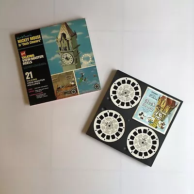 Vintage GAF Talking View-Master Mickey Mouse In Clock Cleaners 3 Reel Set AVB551 • $4.50