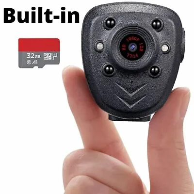 $54.95 • Buy Body Camera With Audio Portable Hd Police Body Camera Wit Worn Hidden Mini 1080P