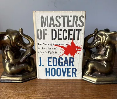 1st EDITION Masters Of Deceit By J. Edgar Hoover Hardcover With Dust Jacket 1958 • $50