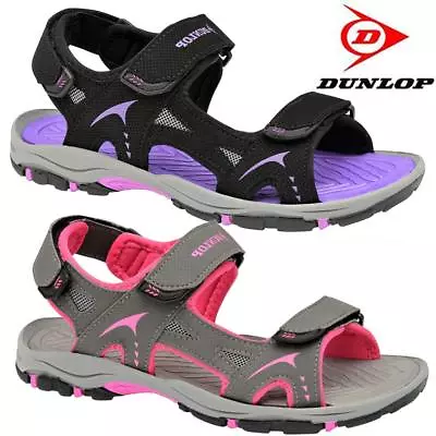 Ladies Womens Summer Sandals Dunlop Sports Hiking Walking Trekking Beach Shoes • £18.95