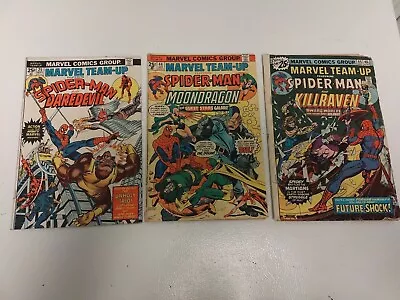 1976 Marvel Team-Up #25 & #44 & #45 Spider-Man  Marvel Comics  • $12