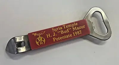 Vintage 1987 Syria Temple Mazur Pontentate Bottle/Can Opener Fridge Magnet • $6.25
