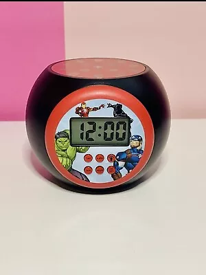 Marvel Avengers Kids Multi Color Night Light Alarm Clock ⏰ • $12.99