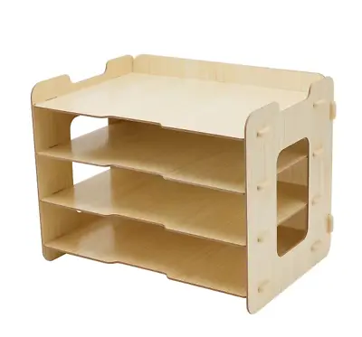 $13.06 • Buy Desk Cabinet Office Crafts Documents Box Shelves Paper Storage Organiser Desktop