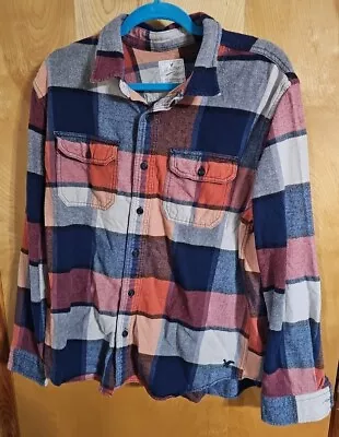 American Eagle Outfitters Plaid Heritage Flannel Button Down Shirt Size Large • $4