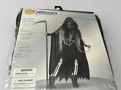 California Costume Girls Miss Grim Reaper Tween Ghosts Halloween Outfit L 10-12 • $39.43
