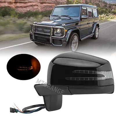 W463 Driver Side Mirror For Mercedes Benz G Class G500 G63 G65 Glossy Black • $156.46