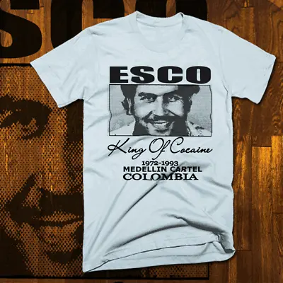 Gangster T-shirt Pablo Escobar Medellin Cartel Mobster Mafia Street Hustle Tee • $19.99