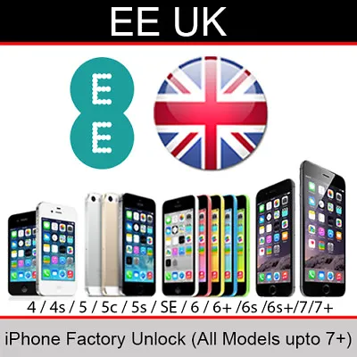 EE UK IPhone Factory Unlock Service (All Models Up To 7 Plus) • $2.51