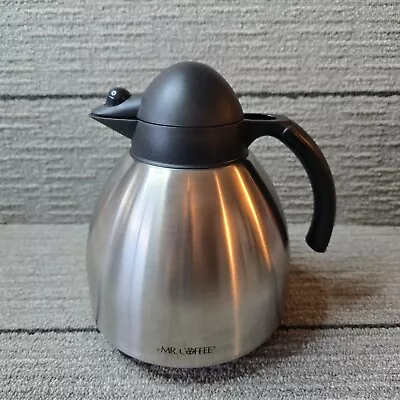 Mr. Coffee Thermal Stainless Steel Carafe Lid 1 Liter Replacement Thermos Pot • $10.99