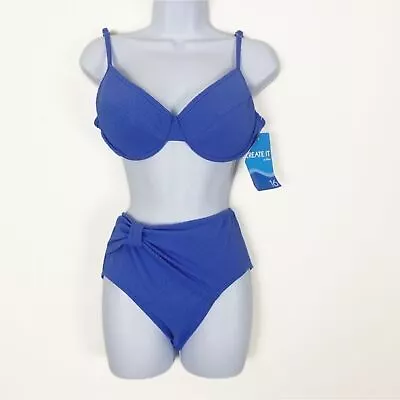 NWT VINTAGE BALTEX 90s Push Up High Waisted Bikini Set Size Womens 14/16 Sexy • $36.40