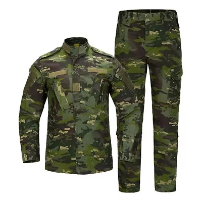 Camo Tactical Suit Army Camouflage Sets Hunting Fishing Paintball Suit Training • $88.38