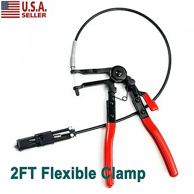 2FT Flexible Wire Long Reach Hose Clamp Pliers For Fuel Oil Water Hose Auto Tool • $14.78