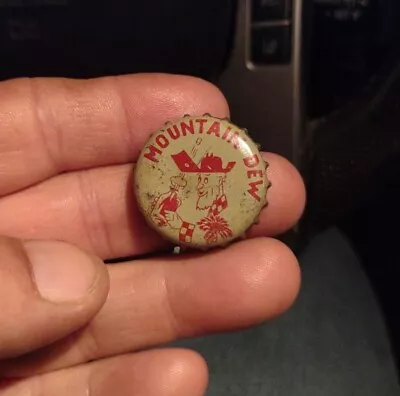 Vintage Mountain Dew Hillbilly Cork Soda Bottle Cap With S.C. Tax Stamp Used • $14.99