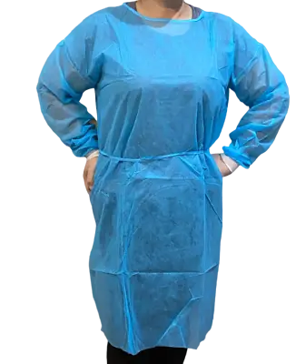 50 Medical Dental Disposable Isolation Gown 50X Knit Cuff Gowns  • $74.95