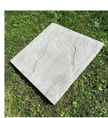 X9 - Brand New - Paving Riven Natural/Grey Utility Slabs 450 X 450 X 32mm • £30