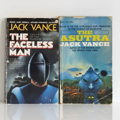 JACK VANCE The Faceless Man The Asutra (Durdane 13) 1970s/80s US Vintage SF • £12