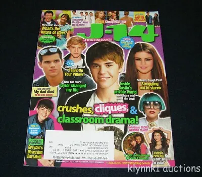 J-14 Magazine September 2011 Taylor Lautner Swift Justin Bieber Big Time Rush • $14.97