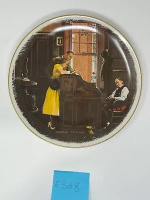 Marriage License Norman Rockwell Collector Plate Circa 1976 Limited Edition26695 • $15