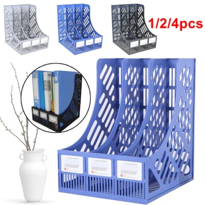 £11.99 • Buy Office Desk Tidy Document A4 File Magazine Paper Organiser Storage Holder Rack