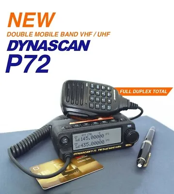 £89.95 • Buy DYNASCAN P 72 DUAL BAND VHF UHF  MOBILE AMATEUR RADIO 2m 70cm