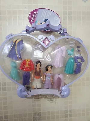 $49.99 • Buy Disney Jasmine Mini Princess Polly Pocket Playset With Snap On Clothes