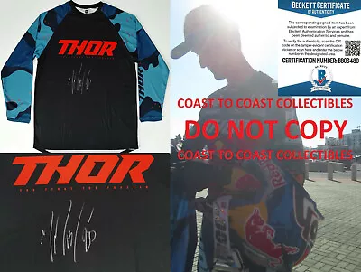 Marvin Musquin Supercross Motocross Signed Autographed Thor Jersey ProofBeckett • $349.99