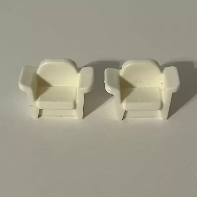 Electronic Mystery Mansion Board Game 1995 Replacement: 2 White Armchairs • $2.49