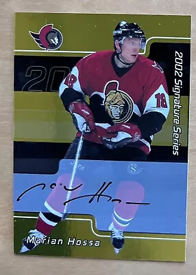 Marian Hossa 2002 ITG Signature Series Hockey Card Auto Ottawa Senators HOF • $24.99