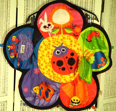 LAMAZE Baby Activity Mat Sensory Playmat Tummy Time Stimulating Textures Flower • £22.74