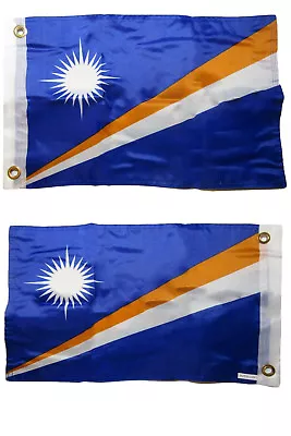 12x18 Marshall Islands 2 Faced 2-ply Nylon Wind Resistant Flag 12x18 Inch • $11.88