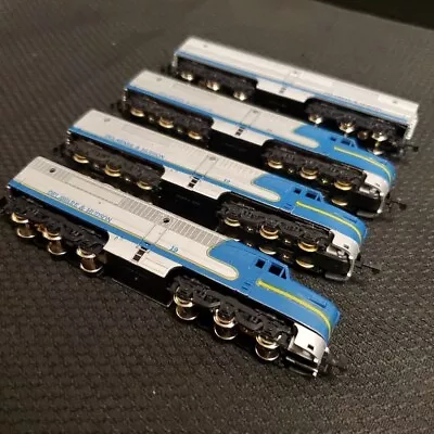 N Scale Gauge Silver/Blue Delaware & Hudson #19 And Car Lot Of 4 • $69