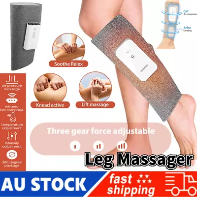 1×Leg Massager Heated Air Compression Calf Massage For Circulation Muscles Relax • $44.88