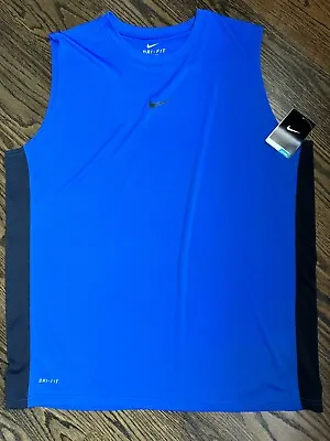 Nike DriFit Blue Sleeveless Tank Top Men’s Sz XL • $14.99