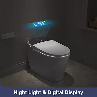 Smart Toilet Bidet With Massage Wash & Automatic Flush Dryer LED Display • $489.99