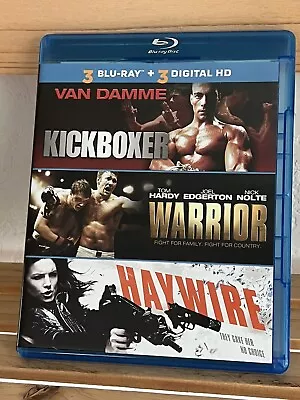 Kickboxer / Warrior / Haywire (Blu-ray 2011 3-Disc Set) Van Damme Tom Hardy • $14.95