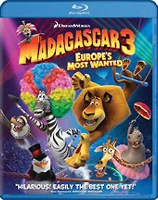 Madagascar 3: Europe's Most Wanted [Blu-ray] With Artwork No Case Free Ship   • $5.49