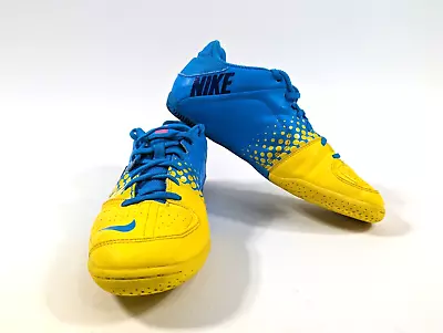 Nike 5 Elastico Blue Glow/ Chrome Yellow/ 415131-447  Indoor Soccer Shoes Mens 7 • $29.99