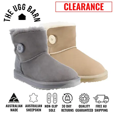 CLEARANCE | UGG Boots Mini Button | Australian Made A-Grade Sheepskin Men Women • $94