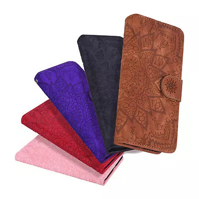 Case For Huawei Y7 Pro Prime 2019 Y6 Pro 2019 Embossed Flip Stand Phone Cover • $14.29