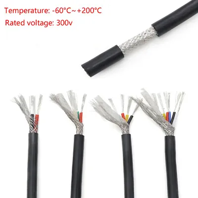 High Flexible Soft Silicone Shielded Cable 2/3/4/6Core Car Electrical Wire • $3.78
