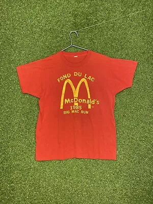 Vintage McDonald's Shirt Mens Ronald McDonald Single Stitch Big Mac Size Small • $39.99