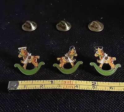 3 Injured Rocking Horses In Police Uniforms Merseyside Police Vintage Police Pin • £13.50