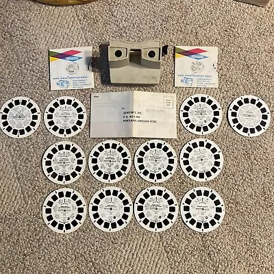 Vintage Sawyer’s View-Master & Lot Of 14 Slides + Registration USA • $35