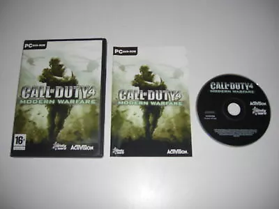 CALL OF DUTY 4 MODERN WARFARE Pc DVD Rom COD4 COD - FAST POST • £5.99