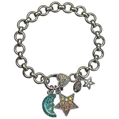 Kirks Folly Destiny Star And Seaview Moon Shadow Goddess Charm Bracelet - • $44.95